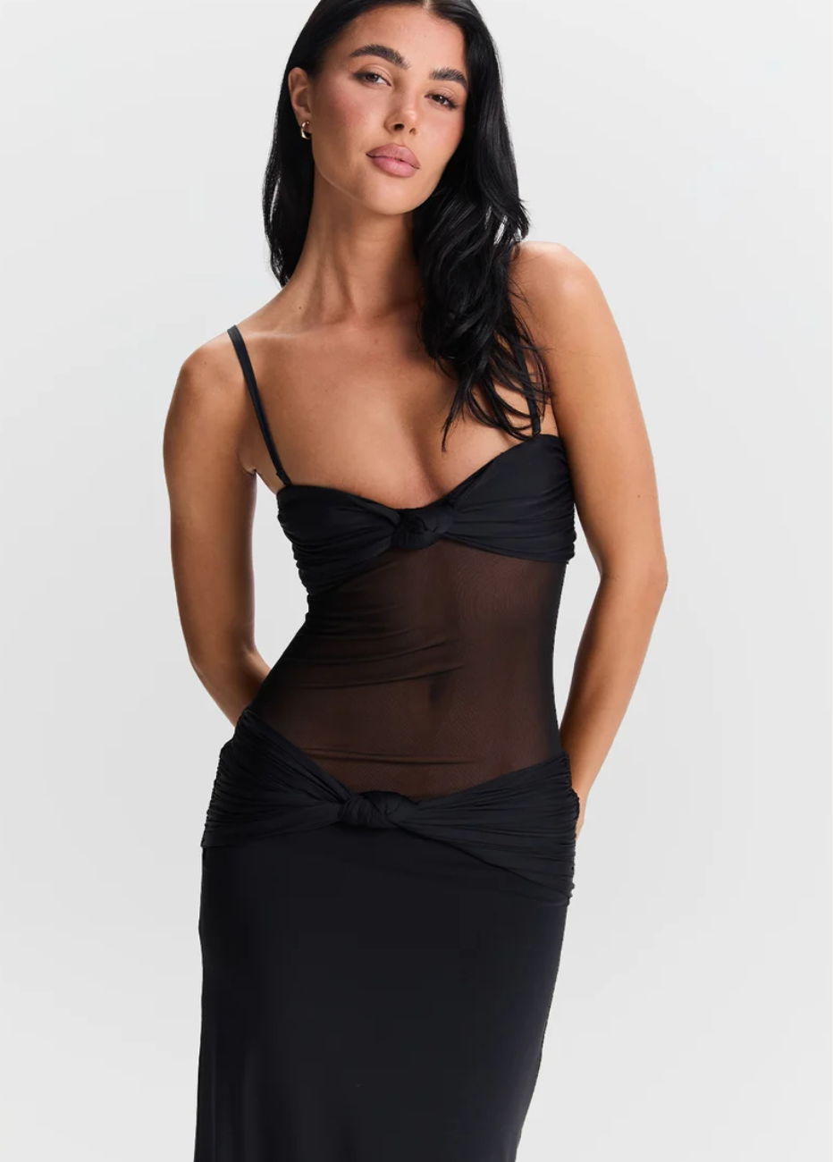Sasha Therese Amara maxi - black