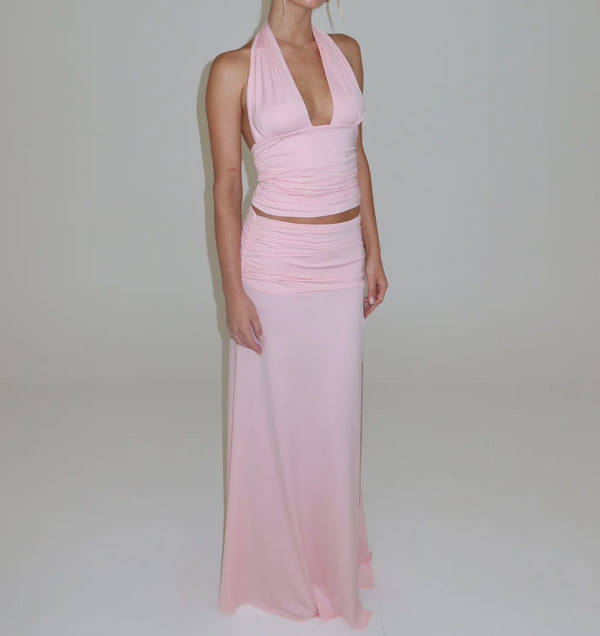 Mode Mila Thalia top/ Remi skirt set - pink