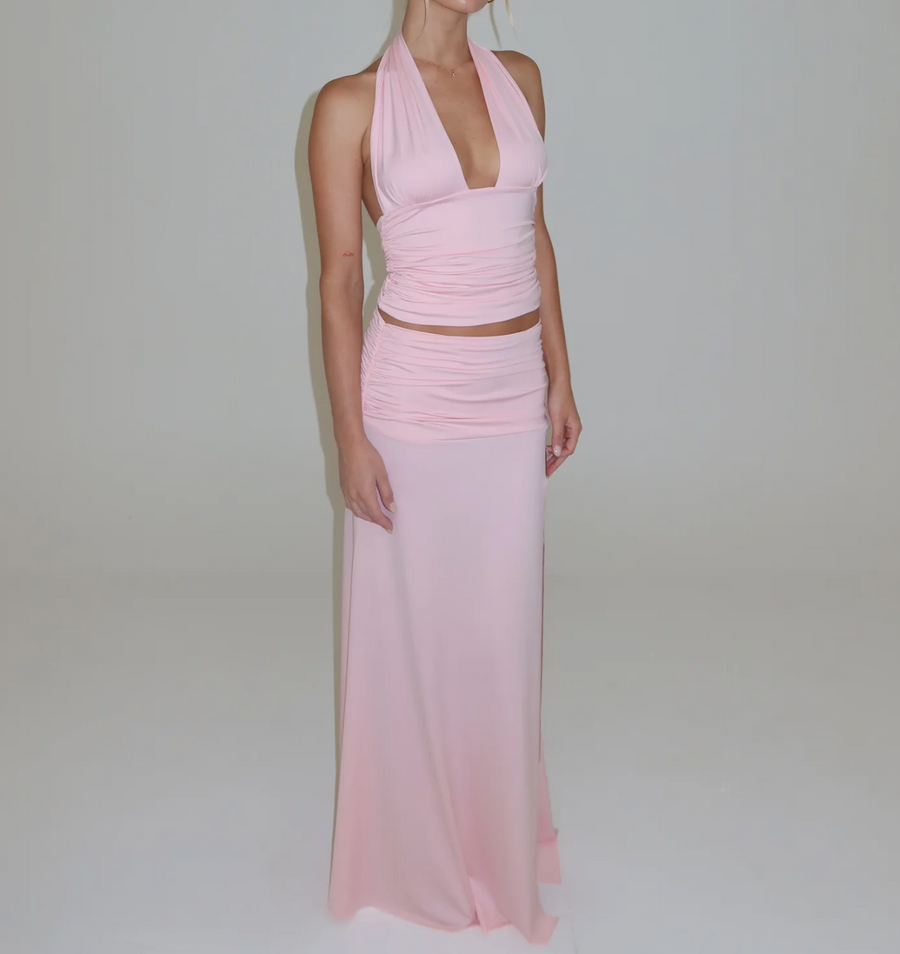 Mode Mila Thalia top/ Remi skirt set - pink