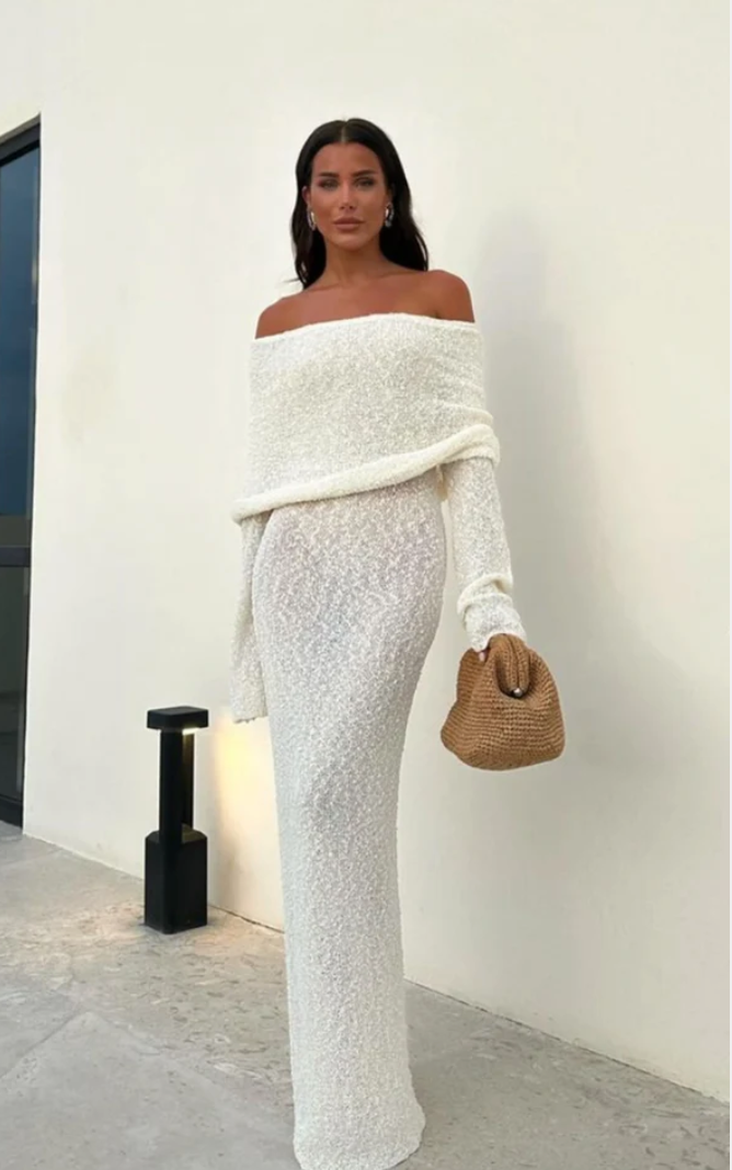 Meshki Marisol dress - ivory