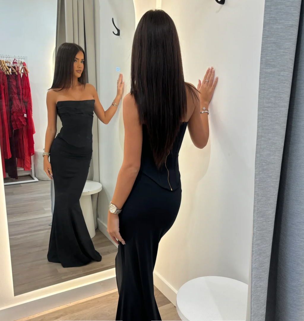 HNTR the label louie gown - Noir