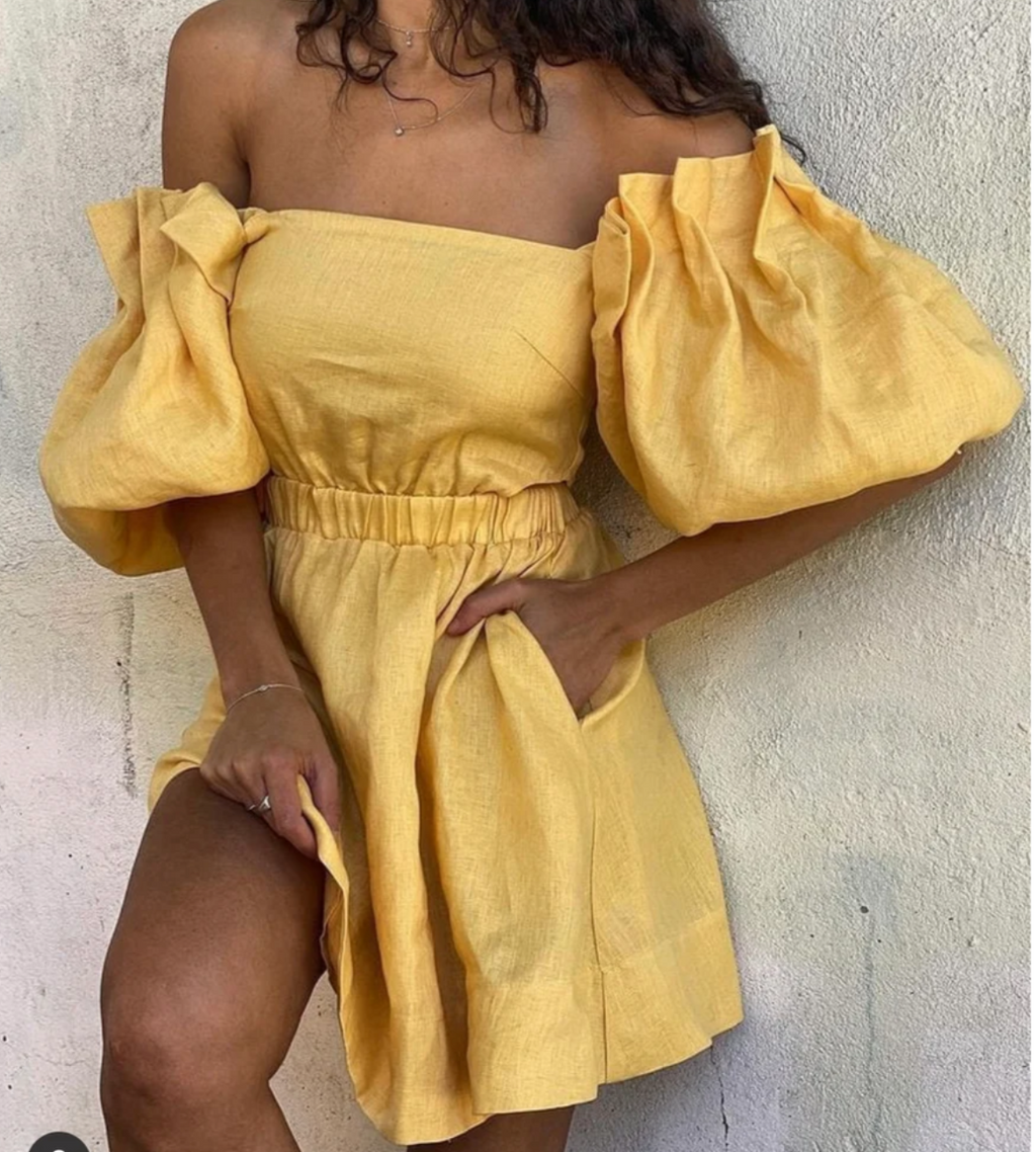 Sovere Noble Mini dress - buttercup