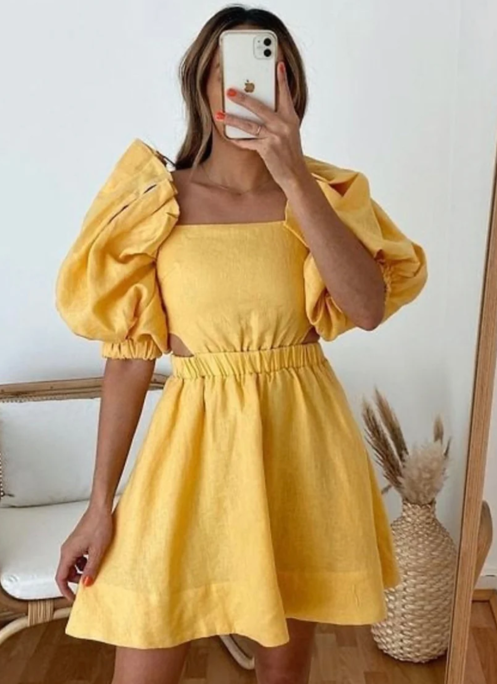 Sovere Noble Mini dress - buttercup